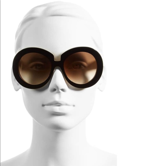 🚫SOLD🚫VALENTINO Brown oversized round sunglasses - Picture 7 of 8